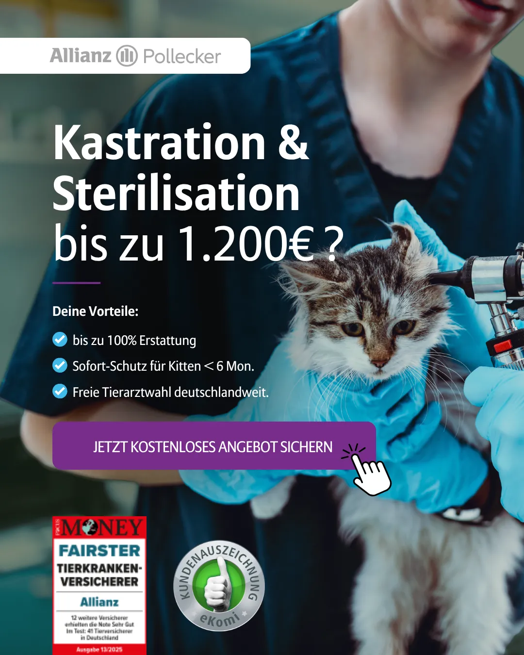 Allianz Pollecker Social Ad — Tierversicherung Hook 4
