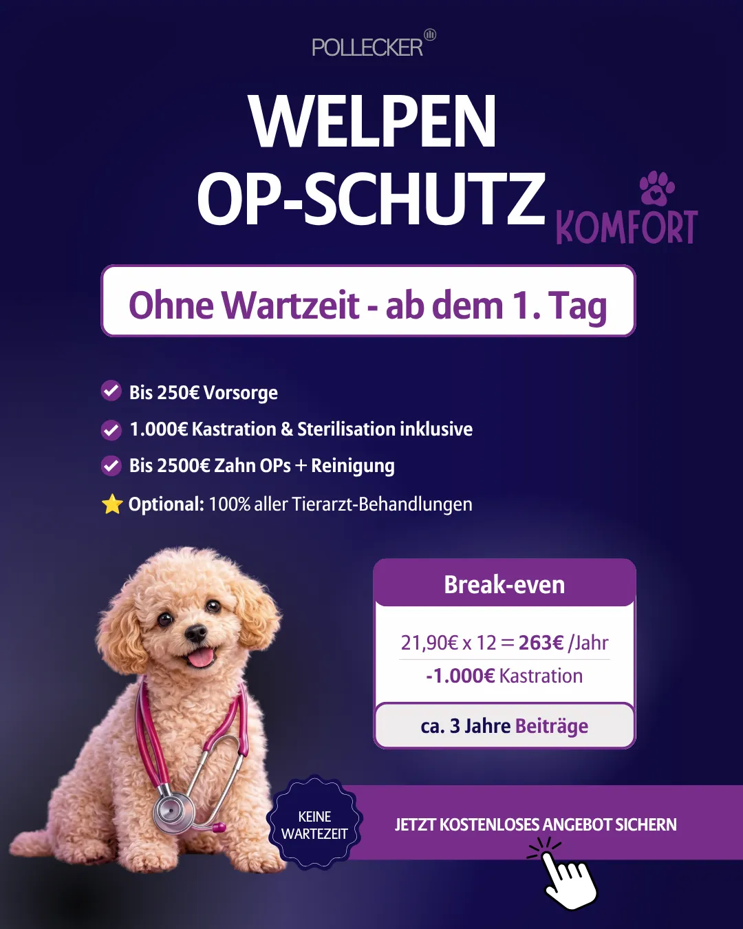 Allianz Pollecker Social Ad — Tierversicherung Hook 5
