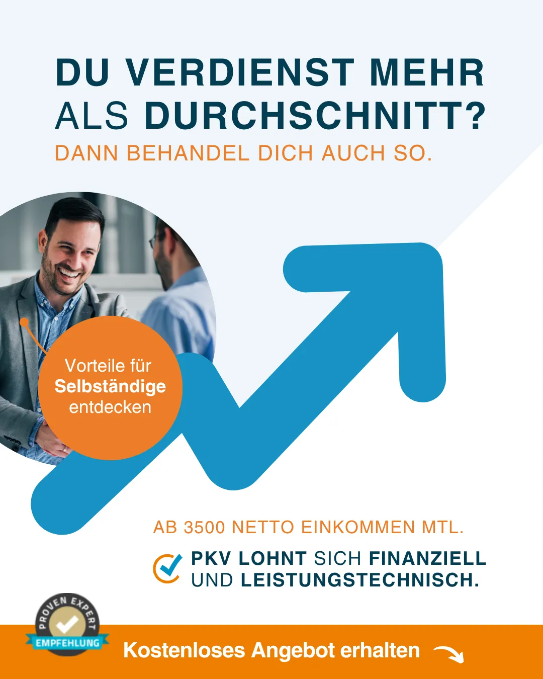 VC24 Social Ad — Du verdienst mehr als Durchschnitt, Selbstständigen-Pitch ab 3500 EUR netto